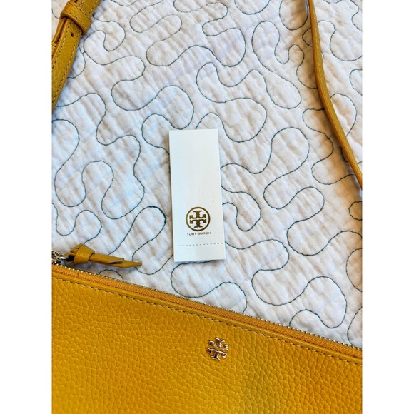 Tory‎ Burch pebbled leather crossbody bag mustard yellow - Picture 4 of 10